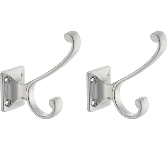 Комплект крючков Kerron 2 шт. KR 0130 SC, матовый хром SET(KR 0130 SC) 1