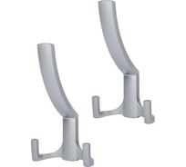Комплект из 2 шт. мебельный крючок Kerron KR 0340 SC, матовый хром SET2(KR 0340 SC)