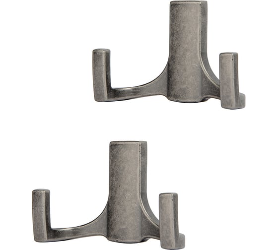Комплект из 2 шт. мебельный крючок Kerron KR 0330 BAZ, черненый старинный цинк SET2(KR 0330 BAZ) 1