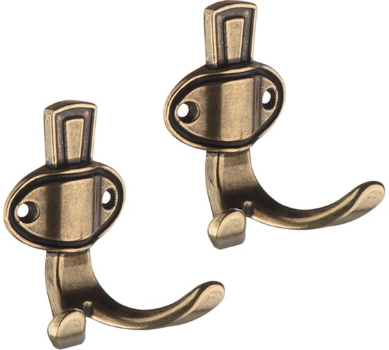 Комплект крючков Kerron 2 шт. KR 0311 OAB, оксидированная бронза SET(KR 0311 OAB) 1