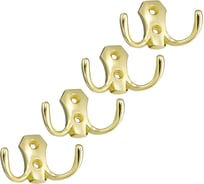 Комплект крючков Kerron 4 шт. KR 0020 OT, латунь SET(KR 0020 OT)