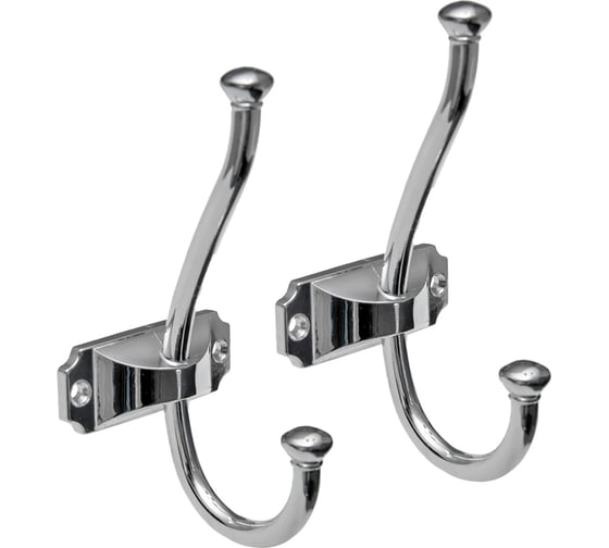 Комплект из 2 шт. мебельный крючок Kerron KR 0420, хром SET2(KR 0420) 1