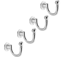 Комплект крючков Kerron 4 шт. KR 0150, хром SET(KR 0150)