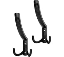 Комплект из 2 шт. мебельный крючок Kerron KR 0071 BL, матовый черный SET2(KR 0071 BL)