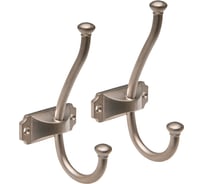 Комплект из 2 шт. мебельный крючок Kerron KR 0420 SN, матовый никель SET2(KR 0420 SN)