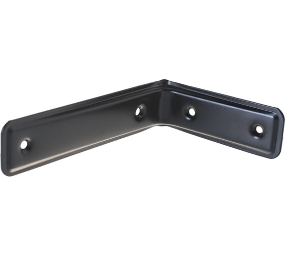 Кронштейн VORMANN 3-F 160х105х40 мм, оцинкованный, цвет: черный, 00165 160 S