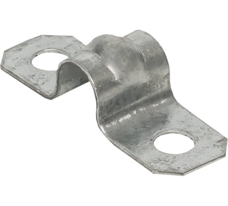 Металлическая двухлапковая скоба EKF d10-11 мм 10 шт. PROxima sm-2-10-11-r