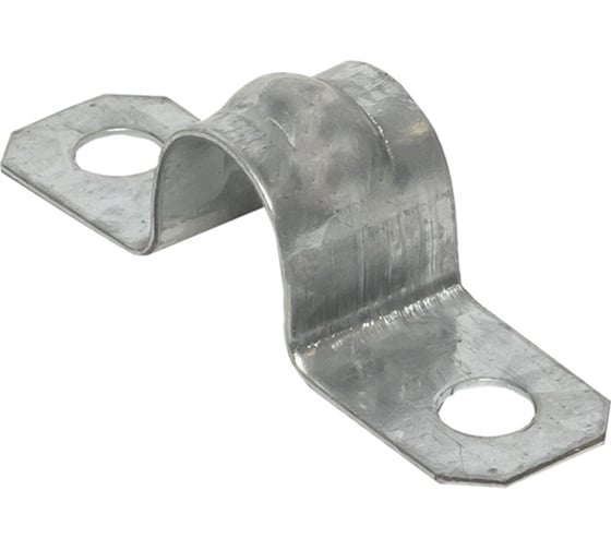 Металлическая двухлапковая скоба EKF d14-15 мм 10 шт. PROxima sm-2-14-15-r