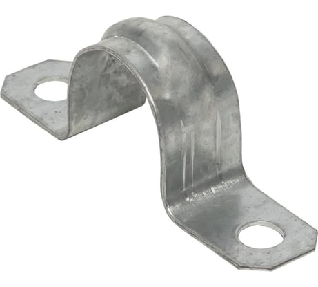 Металлическая двухлапковая скоба EKF d19-20 мм 10 шт. PROxima sm-2-19-20-r