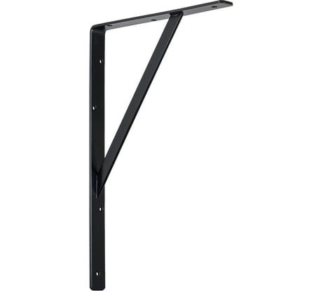 Кронштейн VORMANN Steg усиленный, 400х250х30х4 мм, оцинкованный, цвет: черный, 250 кг 00159 400 S