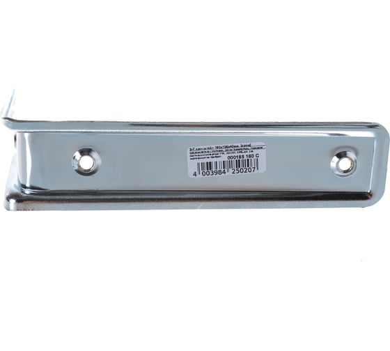 Кронштейн VORMANN 3-F 160х105х40 мм, оцинкованный, цвет: хром, 00165 160 C