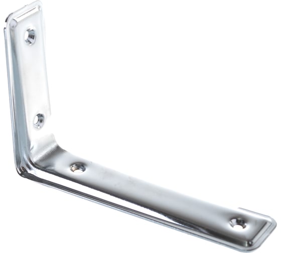 Кронштейн VORMANN 3-F 160х105х40 мм, оцинкованный, цвет: хром, 00165 160 C