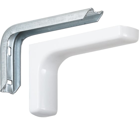 Кронштейн VORMANN Design 83х140х35 мм, оцинкованный, цвет: белый, 01137 150 W