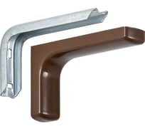 Кронштейн VORMANN Design 83х140х35 мм, оцинкованный, цвет: коричневый, 01137 150 B