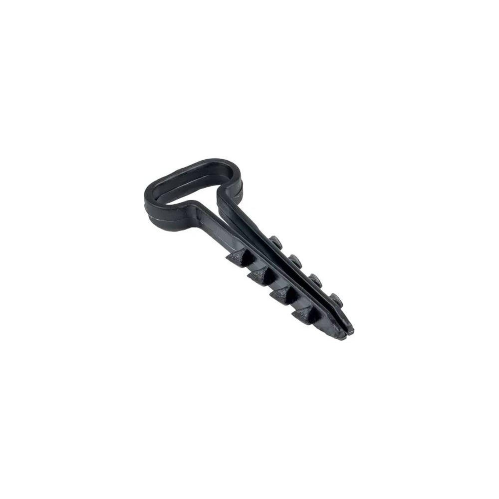 Дюбель-хомут APEX 6x14 мм, для плоского кабеля черный, 100 шт. ES21015 ...