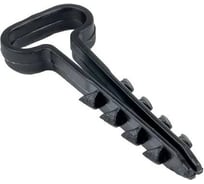 Дюбель-хомут APEX 6x12 мм, для плоского кабеля черный, 100 шт. ES21013