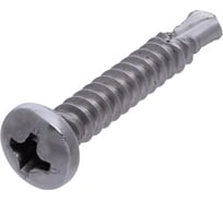 Саморез RMG DIN 7504N полукруглый, сверло, нерж. сталь А2, 3,9x16 мм, 2800 шт.СПГСВ-7504М-39-016-02800