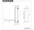 Комплект kerron из 2 шт. крючок мебельный однорожковый, матовый никель, KR 0370 SN SET2(KR 0370 SN) 3