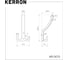 Комплект крючков kerron 2 шт. KR 0071 BAZ, черненый старинный цинк SET2(KR 0071 BAZ) 2