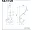 Комплект крючков kerron 2 шт. KR 0310 BAZ, черненый старинный цинк SET2(KR 0310 BAZ) 2