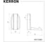 Комплект крючков kerron 2 шт. KR 0380, хром SET2(KR 0380) 2