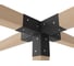 Крепеж коннектор для беседки PALITRA TECHNOLOGY из бруса PENTA графит 52981-6 4