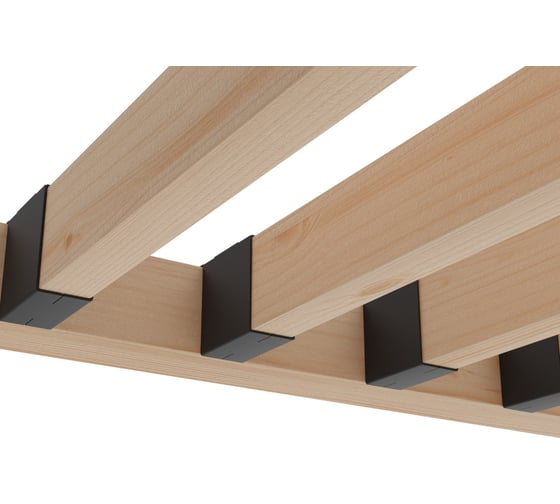 Крепеж коннектор для беседки PALITRA TECHNOLOGY из бруса 50x100 графит, 8 шт. 52981-1