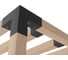 Крепеж коннектор для беседки PALITRA TECHNOLOGY из бруса TRIO графит, 2 шт. 52981-4 5