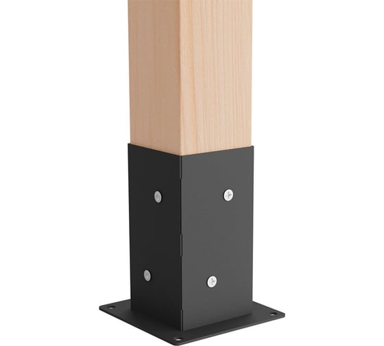 Крепеж коннектор для беседки PALITRA TECHNOLOGY из бруса UNO графит, 2 шт. 52981-3