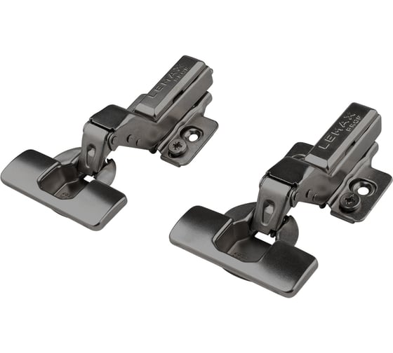 Петля вкладная Lemax PROF softly clap с эксцентриком, комп. из 2 шт., черный никель 2pcs-FHSC3-BN 1