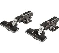 Петля накладная Lemax PROF softly clap с эксцентриком, комп. из 2 шт., черный никель 2pcs-FHSA3-BN