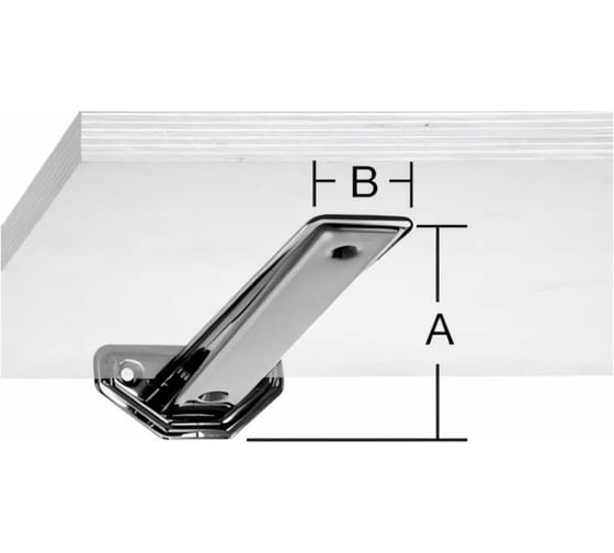 Кронштейн VORMANN 3-F-Linear 190х38 мм, оцинкованный цвет: коричневый, 00166 190 B