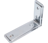 Кронштейн VORMANN 3-F 115х80х40 мм, оцинкованный, цвет: хром, 00165 115 C
