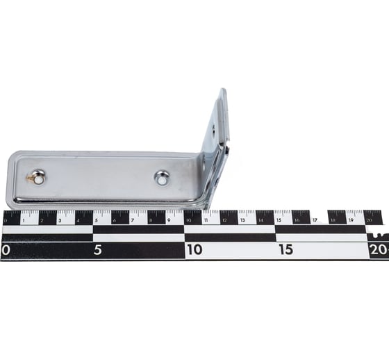 Кронштейн VORMANN 3-F 115х80х40 мм, оцинкованный, цвет: хром, 00165 115 C