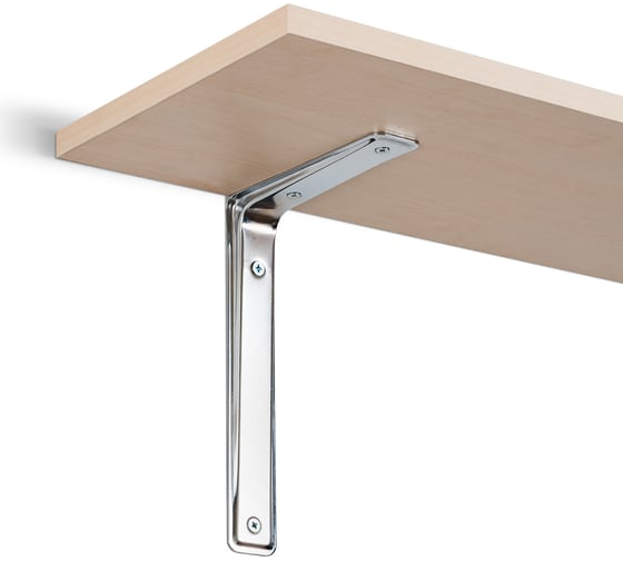 Кронштейн VORMANN 3-F 115х80х40 мм, оцинкованный, цвет: хром, 00165 115 C