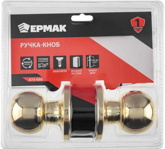 Ручка-кноб ЕРМАК золото 673-050