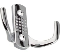 Крючок мебельный Trodos "ZY-201В" 2-рожковый, сплав ЦАМ, хром 302077