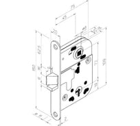 Замок врезной abloy 4292