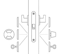 Замок врезной abloy 4292