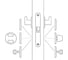 Корпус замка ABLOY 2014 лев. + ключ, сталь оцинкованная 2014/21020000000 4