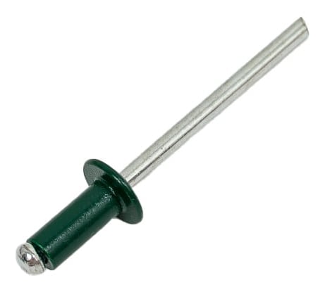 Заклепки ЖЕСТЬ ал/ст., 4x10 мм, RAL 6005 зеленый мох, 22 шт., европодвес УТ-00002320