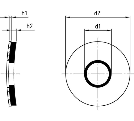 Шайба кровельная Metiz-A2 с прокладкой EPDM, 6,7x19 мм, ART 9055, А2, 10 шт. 905526719 10