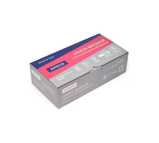 Врезной замок Apecs T-05-60/80.2293-A-C-AB-R 27512