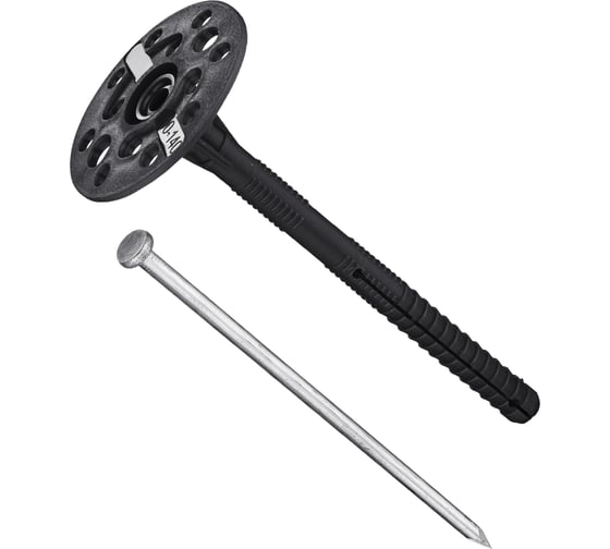 Дюбель для теплоизоляции Tech-Krep с мет. гвоздём 10x140 (30 шт) - пакет ECOPLAST 154331