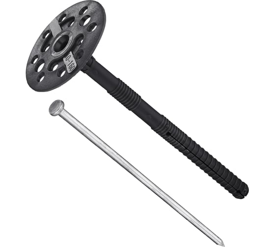 Дюбель для теплоизоляции Tech-Krep с мет. гвоздём 10x160 (30 шт) - пакет ECOPLAST 154332