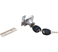 Замок мебельный Trodos "804" для стекла, хром 301004