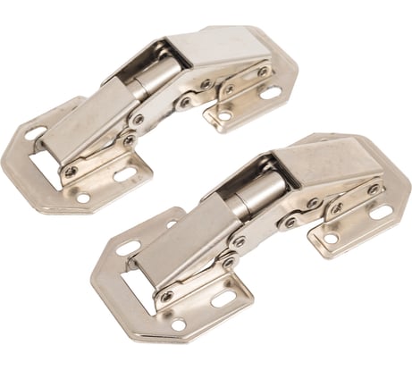 Петля мебельная StahlBuro 104х44 (большая) А-8 (8-шарнирная) 2шт., хром. без врезки 15913