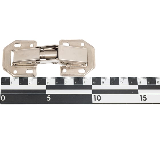 Петля мебельная StahlBuro 104х44 (большая) А-8 (8-шарнирная) 2шт., хром. без врезки 15913