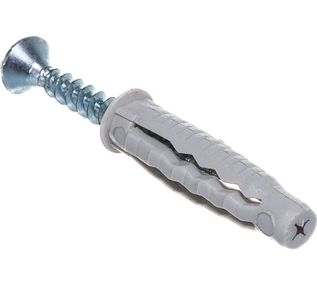 Универсальный дюбель Tecfi VZ нейлон 5x25 с шурупом 10 шт - пакет 147438