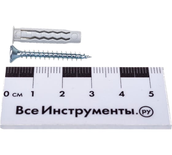 Универсальный дюбель Tecfi VZ нейлон 5x25 с шурупом 10 шт - пакет 147438